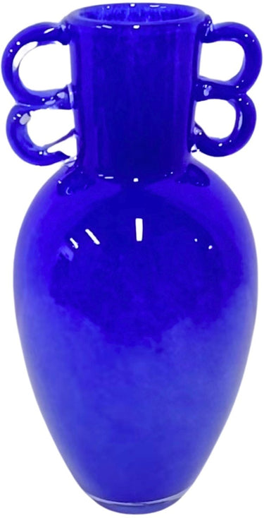 Hd collection vaas glas blauw 14.5x14.5x30cm