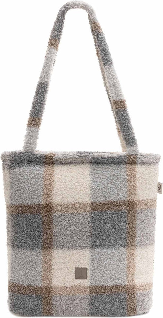 Jollein luiertas shopper check boucle