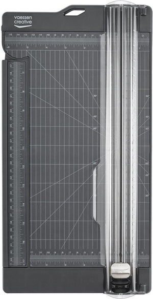 Vaessen creative papiersnijder met rilfunctie - 15 x 30,5 cm - graphite