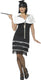 Smiffys jaren 20 flapper jurk zwart - maat m