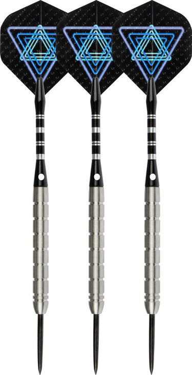 Faver dartpijlenset 85% tungsten - complete set - zwart – 22 gram - 6 flights