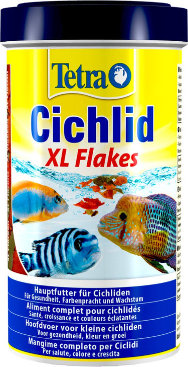 Tetra cichlid xl vlokken - vissenvoer - 500 ml
