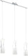 Eglo rivato - hanglamp - 3 lichts - wit, chroom