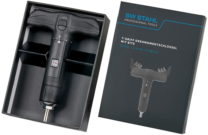 Afbeelding laden in galerijviewer, Sw stahl sw-stahl momentsleutel 03913l t-grip torque screw. with bits, 2-8nm, 13 pcs.

