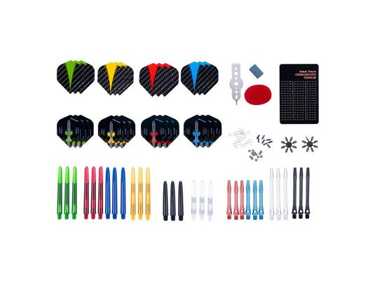 Longfield darts servicekit accessoireset 141-delig in kunststof box