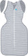 Love to dream ™ babyslaapzak swaddle up™ - inbakeren afbouwen - baby 3-6 maanden - 6 - 8,5 kg - all season - grijs