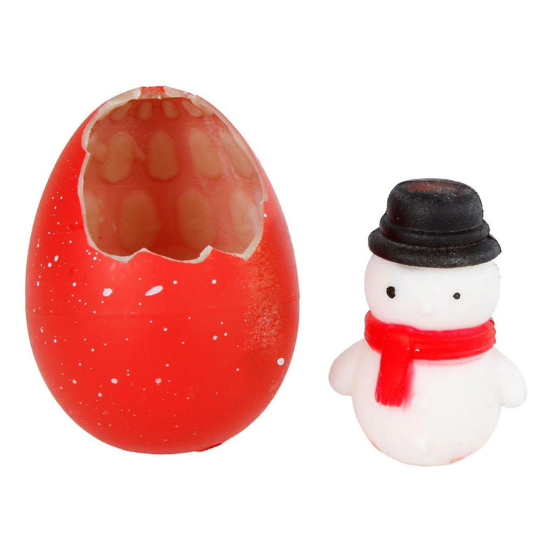Afbeelding laden in galerijviewer, Groei-ei kerstman sneeuwpop, 6cm
