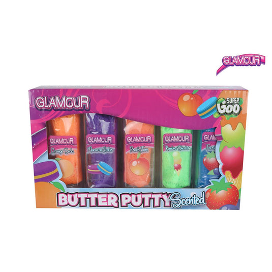 Glamour super goo boterputty 60gr 20cm 5 assorti