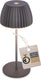 B.k.licht briloner champ mini - tafellamp oplaadbaar - snoerloze lamp - met touch dimbaar - voor binnen en buiten - german design award winner 2025 - antraciet - ø8,5 x 20cm