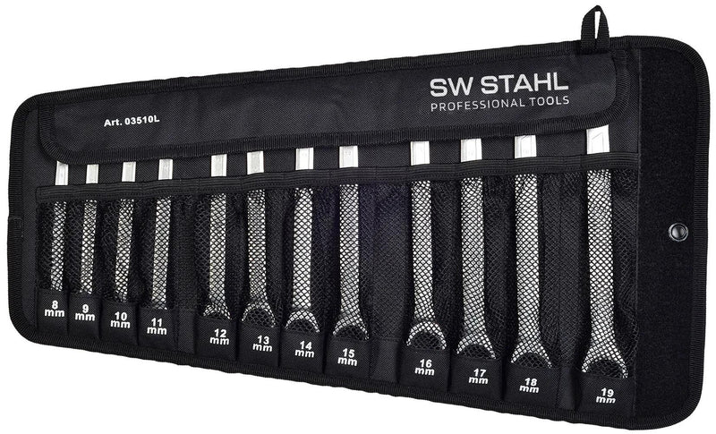 Afbeelding laden in galerijviewer, Sw stahl ratelsleutelset 03510l ring ratchet wrench set 8-19mm 12-tlg.
