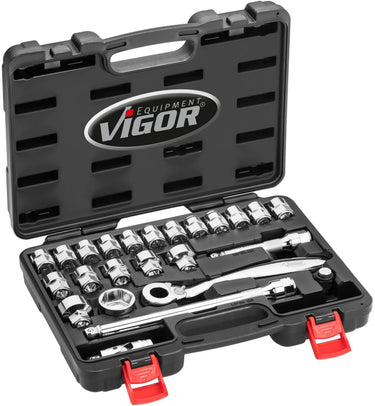 Vigor steckschlüsselsatz v7202 socket set 1 2 24-tg superflat v7202