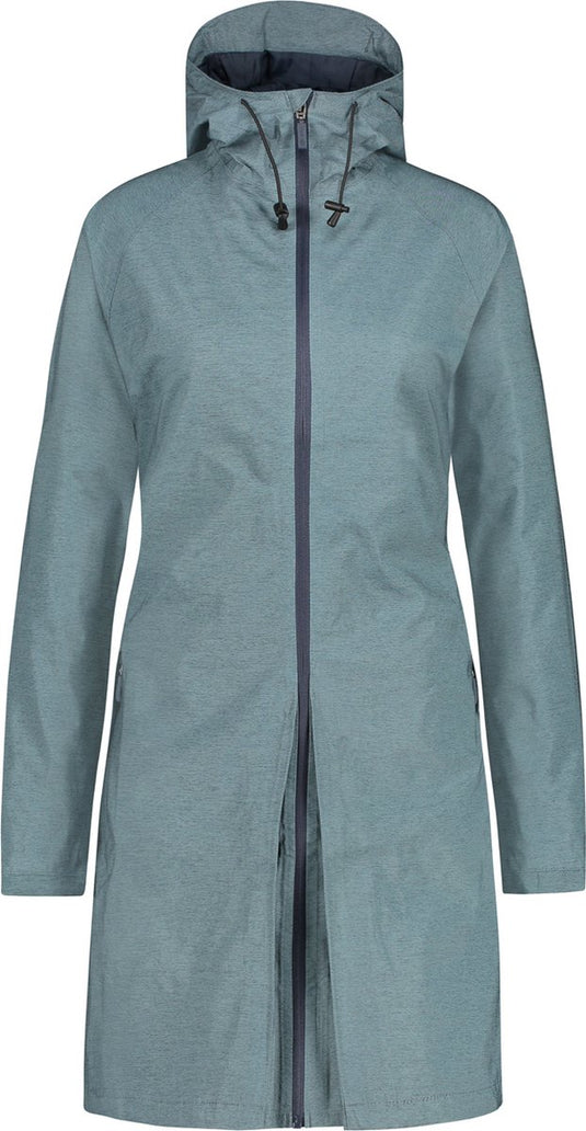 Agu seq regenjas dames – 2-in-1 jas poncho – waterdicht winddicht – getailleerde pasvorm – blauw - m