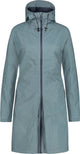 Agu seq regenjas dames – 2-in-1 jas poncho – waterdicht winddicht – getailleerde pasvorm – blauw - m