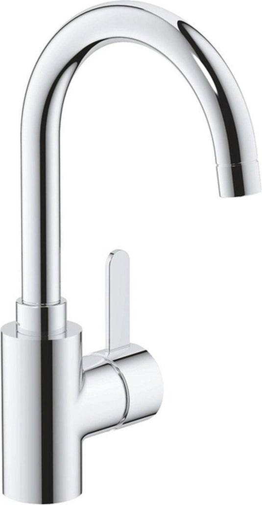 Grohe eurosmart cosmopolitan waterbesparende wastafelkraan - l-size - push-open waste - chroom