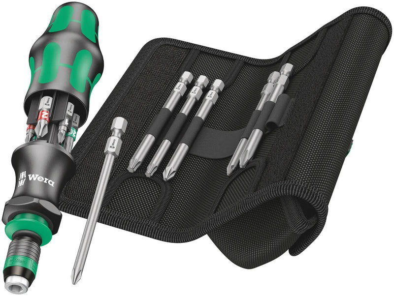 Afbeelding laden in galerijviewer, Wera kraftform kompakt 20 tool finder 2 met etui bitset (zwart groen, 13-delig)
