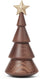 Spring copenhagen wooden figure tumbler the christmas tree gold star 83g h13.8xw6.0xl6.0cm (made in vietnam) speelgoedfiguur kinderen en volwassenen