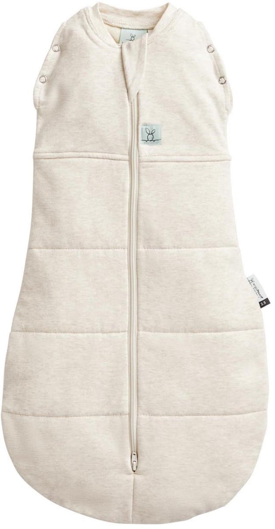 Ergopouch cocoon inbaker slaapzak - 2,5 tog - 0-3md - slaapzak baby - inbakerslaapzak - slaapzakken -oatmeal marle