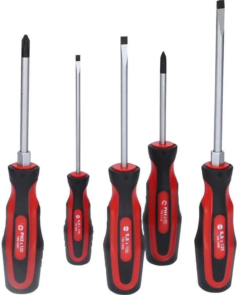 Afbeelding laden in galerijviewer, Ks tools schroevendraaier set ergotorqueplus screwdriver set ergotorque+ 5 pcs.
