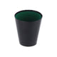 Basic dobbelbeker 9 cm zwart groen