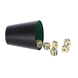 Afbeelding laden in galerijviewer, Basic dobbelbeker 9 cm zwart groen
