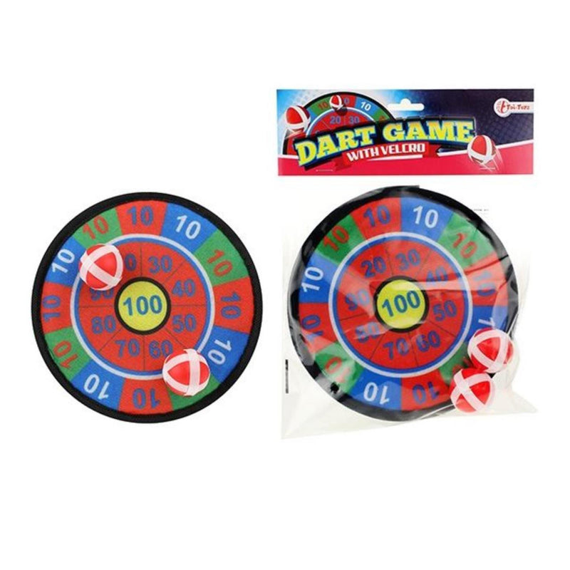 Afbeelding laden in galerijviewer, Toi-toys toi toys fun mini dartbord klitenband 18cm incl 2 ballen
