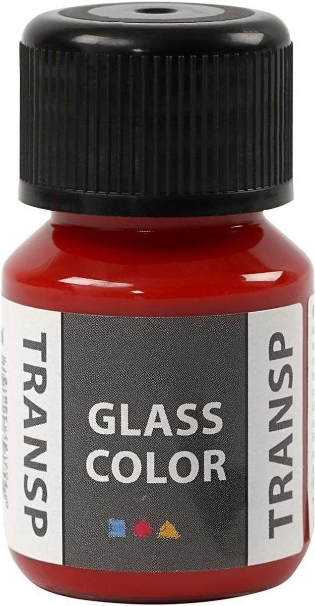 Afbeelding laden in galerijviewer, Creativ company glass color transparent, rood, 35ml
