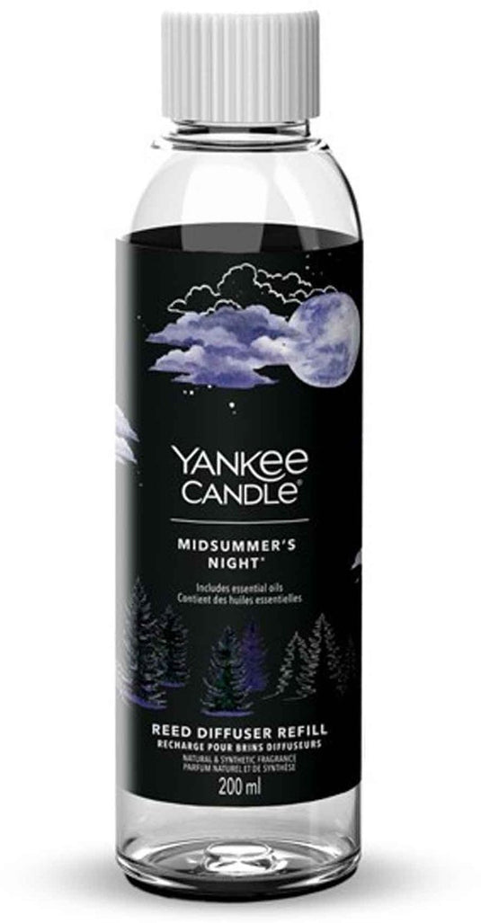 Yankee candle - navulling voor geurstokjes 200 ml - midsummer's night