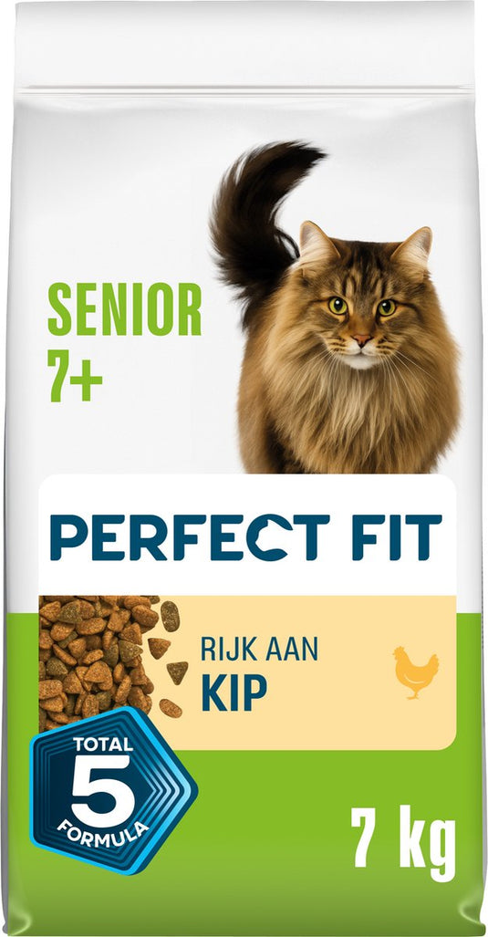 Perfect fit kattenbrokken - senior - kip - 7kg