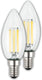 Briloner - ultra efficient led lamp - set van 2 lichtbronnen - e14 - filament verlichting - kaars - 2.5w - 525lm - 2.700 k warm wit licht - ø3.5cm