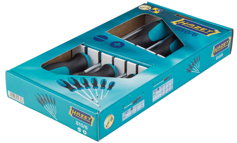 Afbeelding laden in galerijviewer, Hazet schroevendraaier set 810 6 screw driver sets ph 810 6 6-piece.
