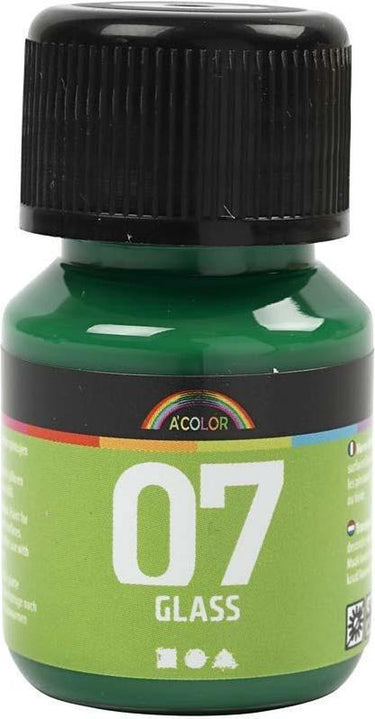 Creativ company permanente glasverf - briljant groen, 30ml