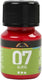 Creativ company permanente glasverf - rood, 30ml