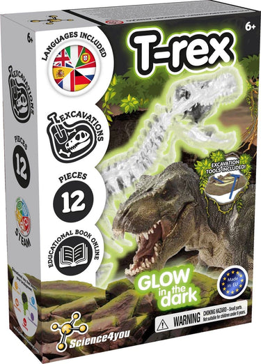 Oku science4you - experimenteer set t-rex glow in the dark