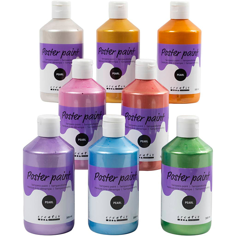 Afbeelding laden in galerijviewer, Https: www.cchobby.nl tempera-verf-parelmoer-diverse-kleuren-8x300-ml-1-doos
