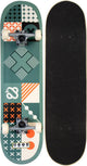 Nijdam classic skateboard - tick tack go - legergroen oranje one size