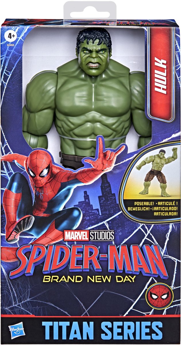 Afbeelding laden in galerijviewer, Hasbro marvel spiderman titan series hulk speelfiguur - 30cm
