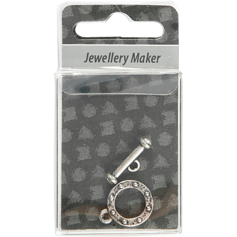 Afbeelding laden in galerijviewer, Https: www.cchobby.nl l-17-mm-d-20-mm-gatgrootte-2-mm-antiek-zilver-1-set
