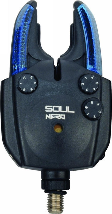 Soul nero bite alarm - compacte beetmelder met blauwe led en nachtverlichting