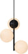 Nordlux lilly-hanglamp-e14-opaal glas zwart
