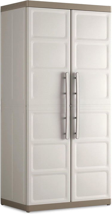 Kis keter excellence xl opbergkast hoog - 4 planken - 54x89x182cm - beige taupe