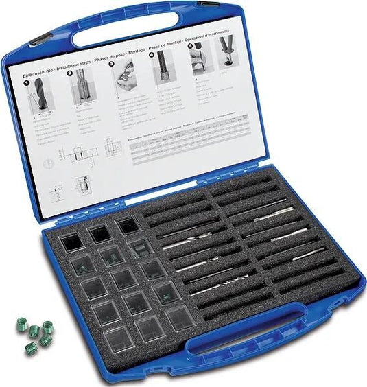 Böllhoff gewindereparatursortiment helicoil plus helicoil-plus rep-sort. 132-tlg. m6-m10