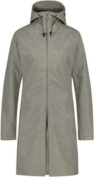 Agu seq - regenjas dames - 2 in 1 poncho - waterdicht en ademend - groen - ventilatie op rug - met handlussen - xl