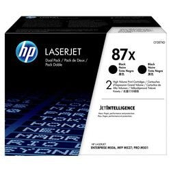 Tonercartridge hp cf287x nr. 87x zwart duopack