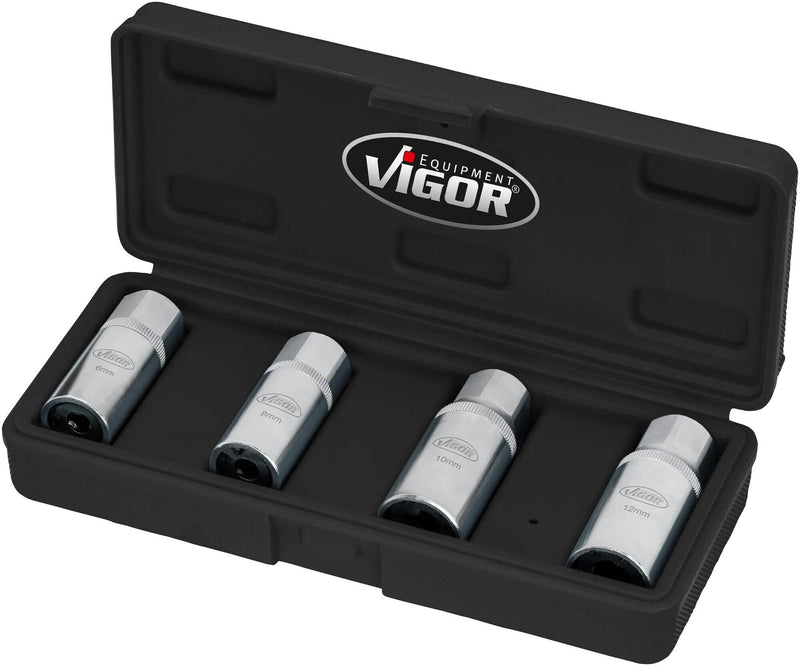 Afbeelding laden in galerijviewer, Vigor stehbolzendreher v6412 4 stud bolt extractor sets hazet
