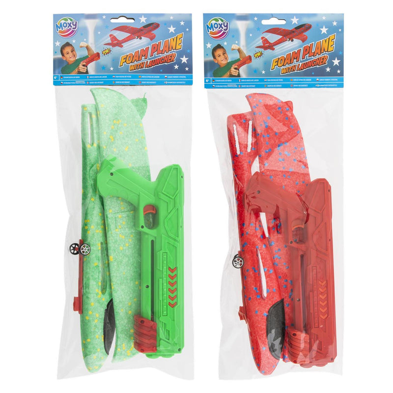 Afbeelding laden in galerijviewer, Moxy foam vliegtuig 35cm met lanceerder
