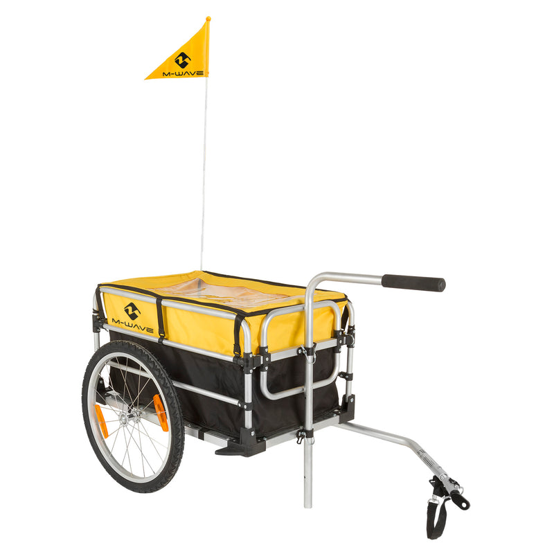 Afbeelding laden in galerijviewer, M-wave stalwart carry fold 1 luggage bicycle trailer

