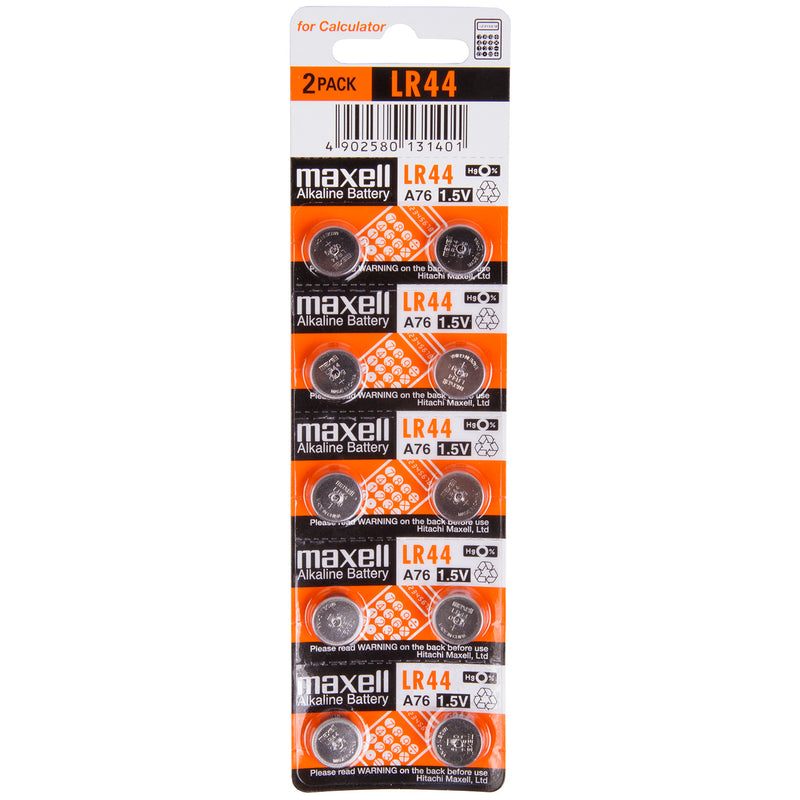 Afbeelding laden in galerijviewer, Maxell lr44 ag13 a76 l1154f battery
