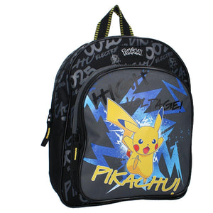 Vadobag rugzak pokã©mon pikachu 30x25x11cm zwart