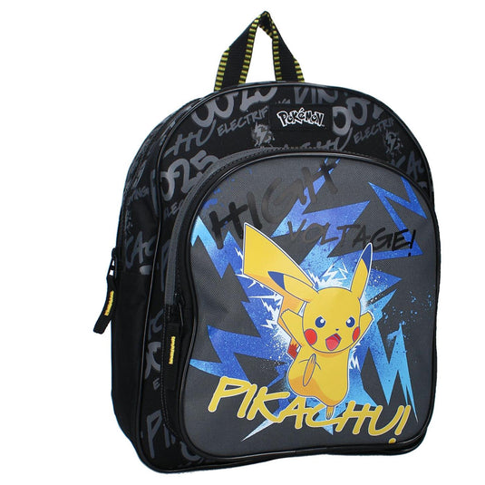 Vadobag rugzak pokã©mon pikachu 30x25x11cm zwart