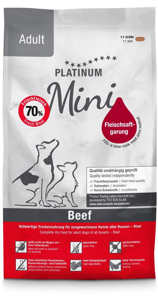 Platinum adult mini 900g | beef